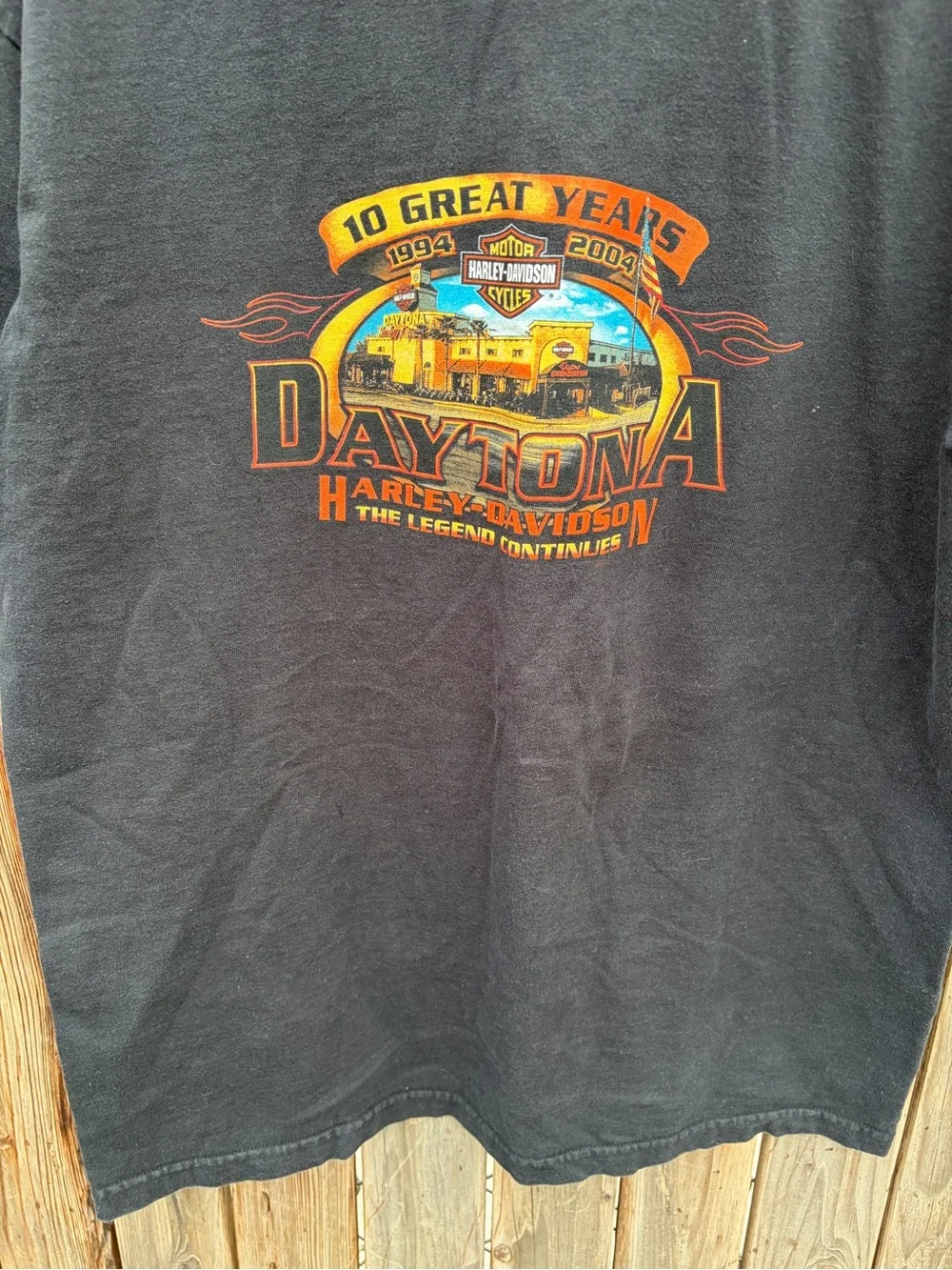 Harley-Davidson Black Daytona Graphic Short Sleeve Tee men’s Size L - Picture 7 of 14